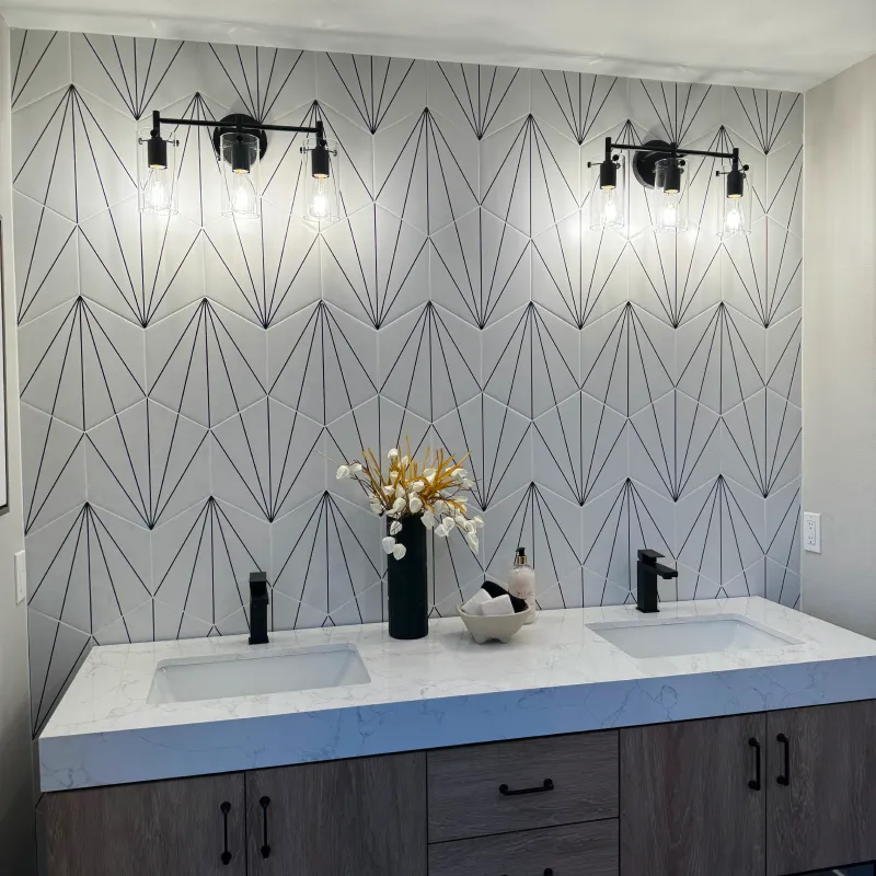 luxury tiles in a bathroom